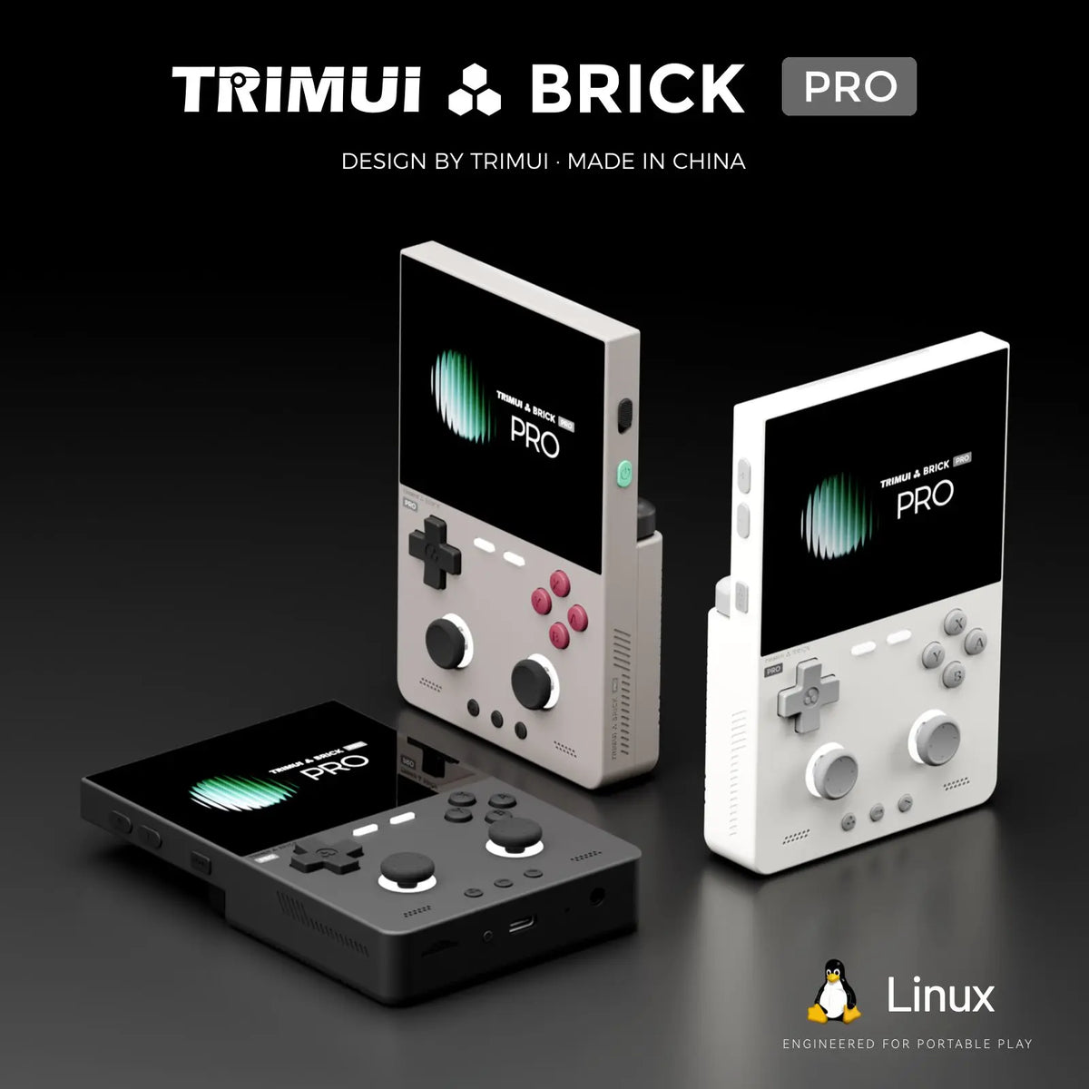 TRIMUI Brick Pro Retro Handheld Console – 3.95" Linux Gaming Device