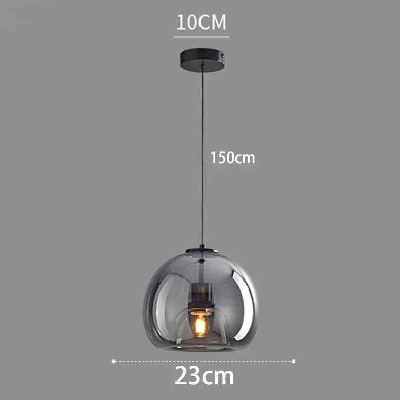 Modern Glass Pendant Light – Hanging Lamp for Living & Dining Room