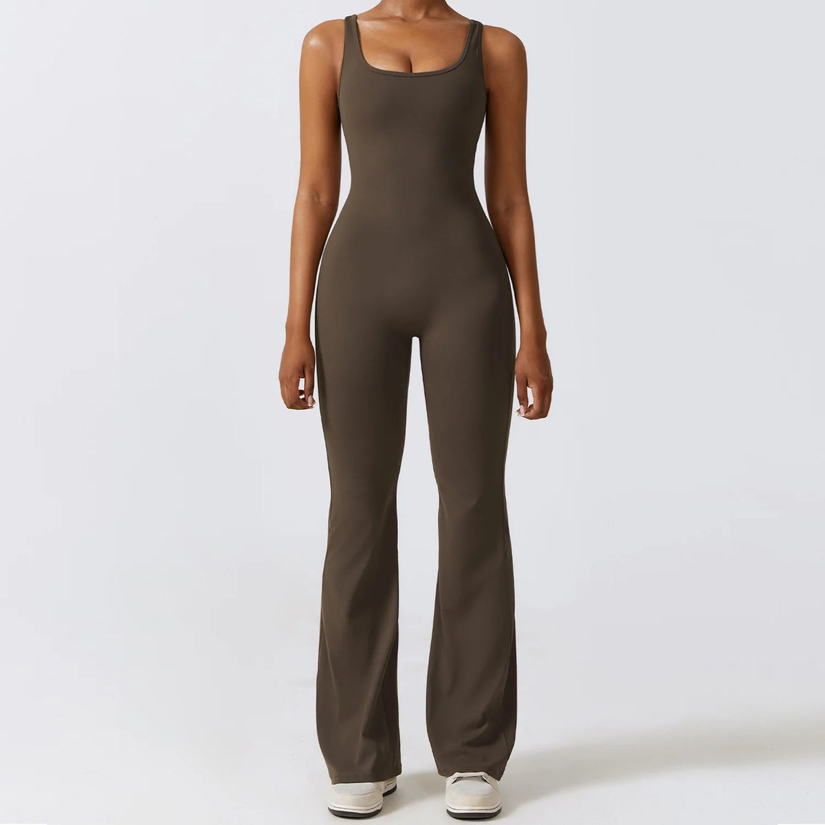 Women's Gym Jumpsuit Set – Yoga Sportswear Romper with Push-Up Support