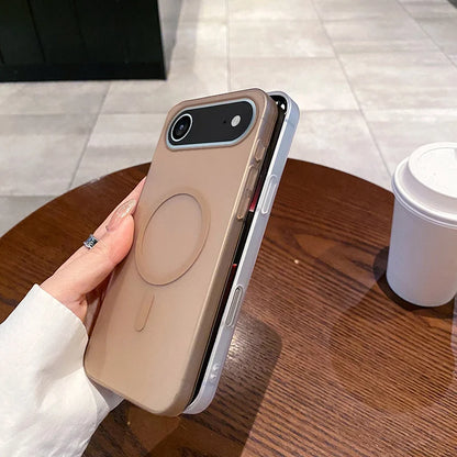Slim Matte Clear PC Translucent Magnetic For Magsafe Cases For iPhone 17 Air 16 E 15 14 13 12 11 Pro XS Max X XR 7 8 Plus Cover