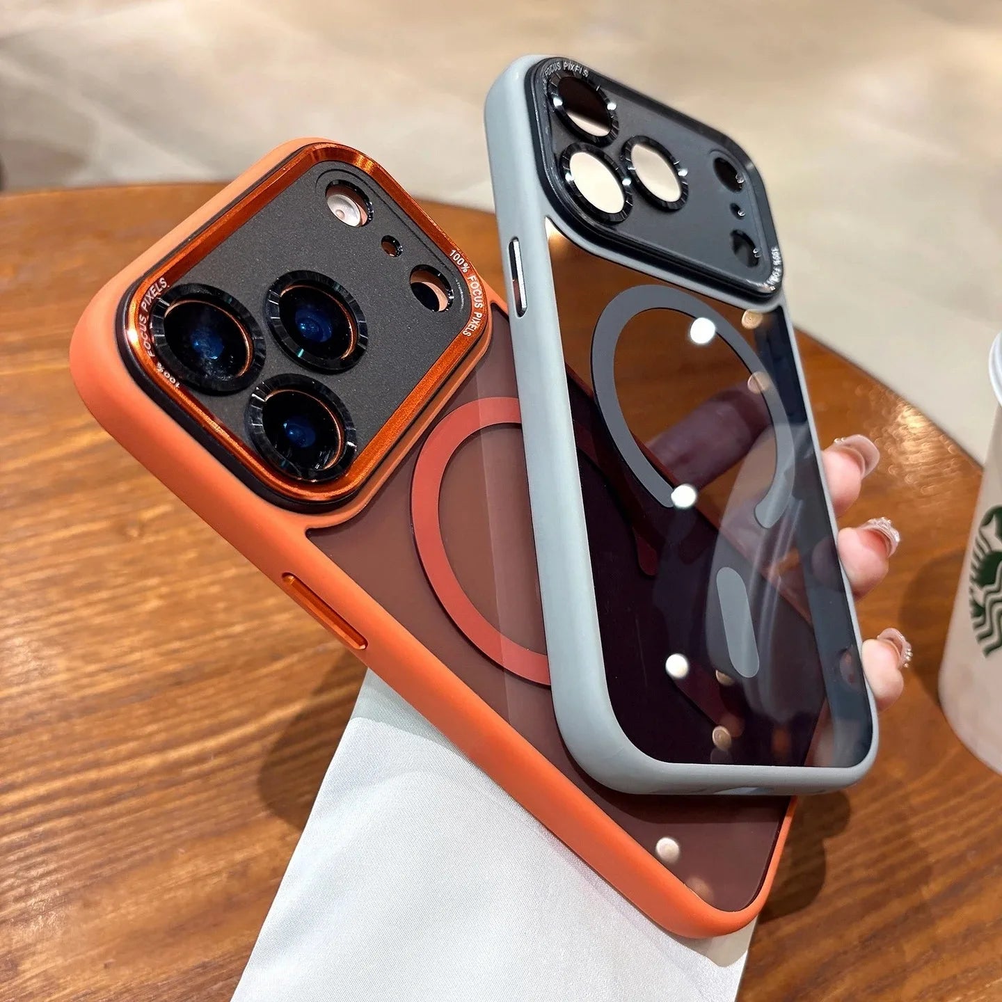 for Magsafe Magnetic Phone Case for iPhone 17 16 15 14 12 13 11 Pro Max Plus Air Transparent Bumper Hard Luxury Clear Cover