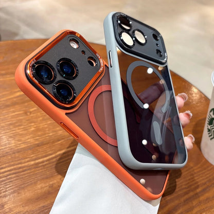 for Magsafe Magnetic Phone Case for iPhone 17 16 15 14 12 13 11 Pro Max Plus Air Transparent Bumper Hard Luxury Clear Cover