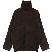 CHIC VEN Women's Loose Turtleneck Jumper – Warm Knitted Winter Sweater