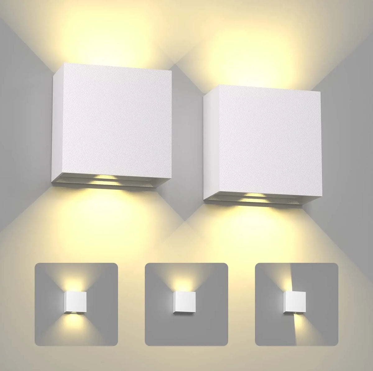 LED Wall Sconces – 6W Indoor/Outdoor IP65 Up-Down Wall Lights