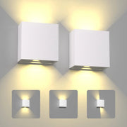 LED Wall Sconces – 6W Indoor/Outdoor IP65 Up-Down Wall Lights