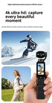 Pocket Vlogging Camera with Rotating Lens & Fill Light
