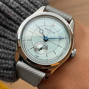 Merkur Men's Cross Line Sector Dial Watch – Green, Retro Casual, Manual