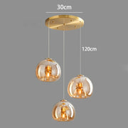 Modern Glass Pendant Light – Hanging Lamp for Living & Dining Room