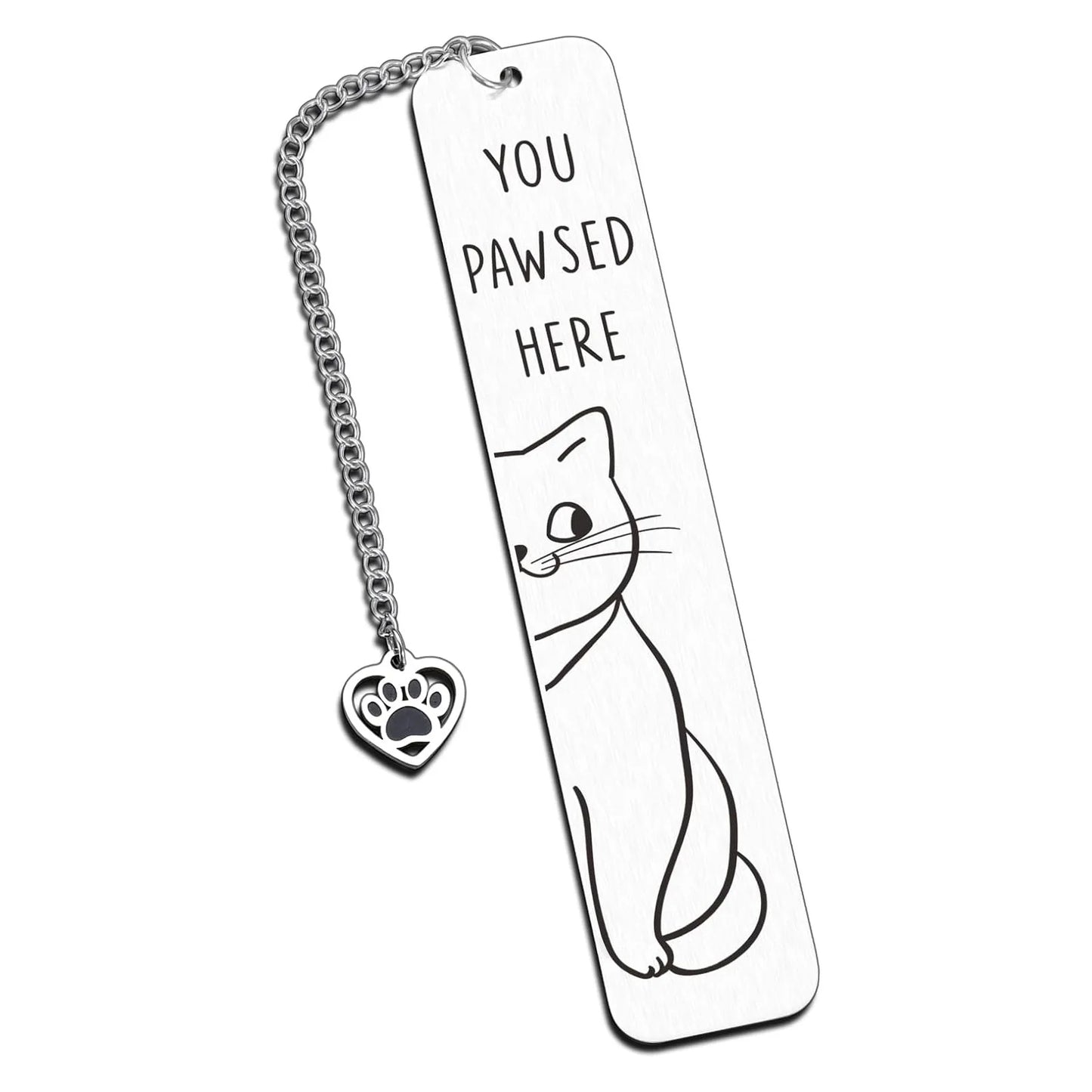 Cartoon cat metal bookmark, cute metal bookmarks with tassel, reading office supplies for cat-loving book lovers