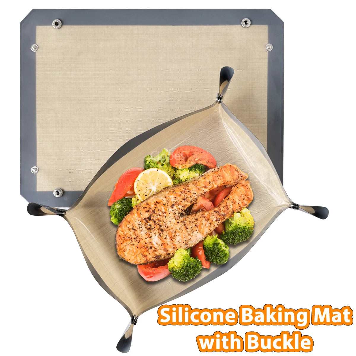 Reusable Silicone Baking Mat – Non-Stick Leakproof Oven Liner, 40x30cm