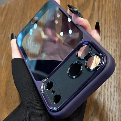 Luxurious and high-quality semi-transparent Leica metal lens frame protective case suitable for iPhone 17 Promax 16 15 14 13 Pro