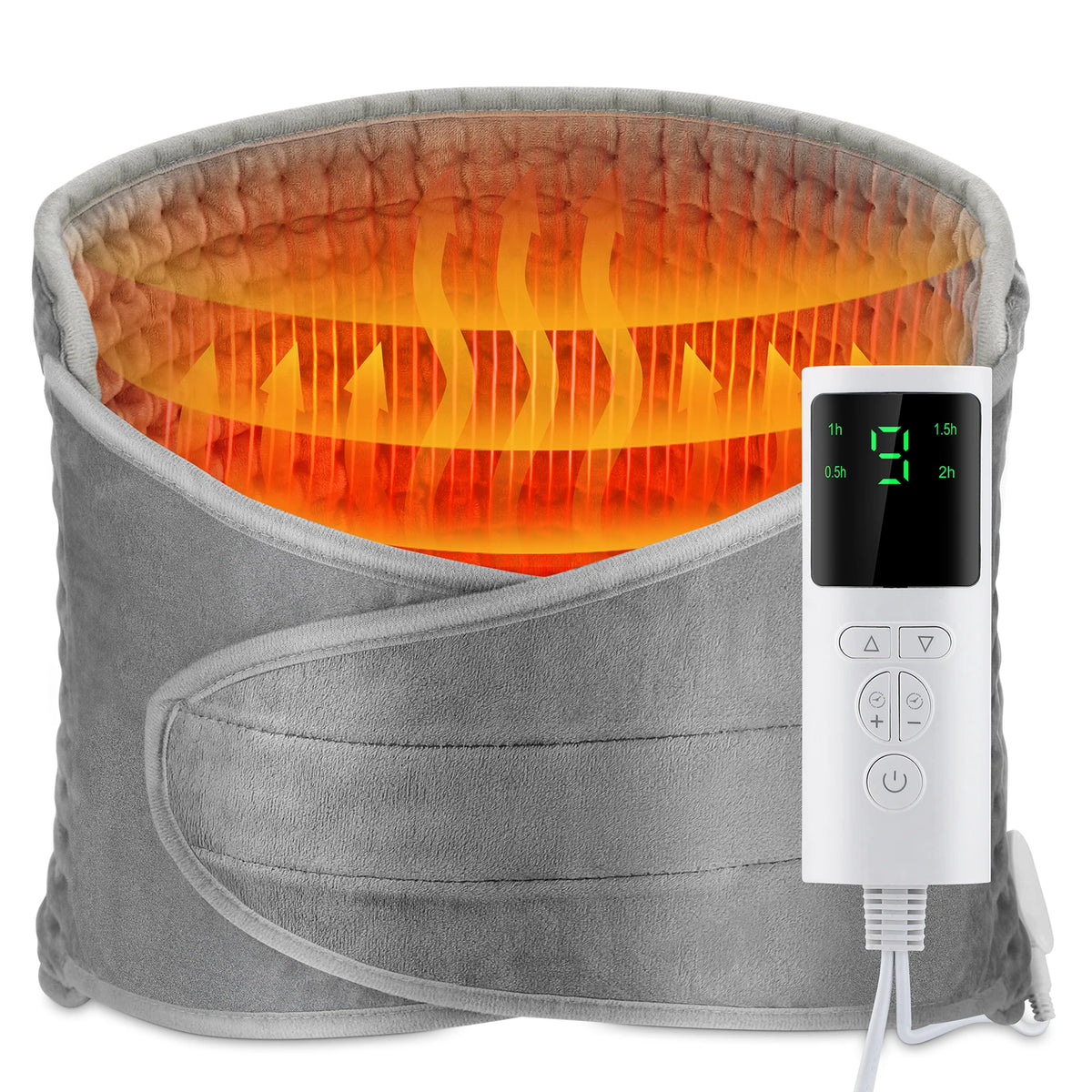 Electric Heated Waist Belt – 9 Heat Levels, Lumbar & Back Warmer