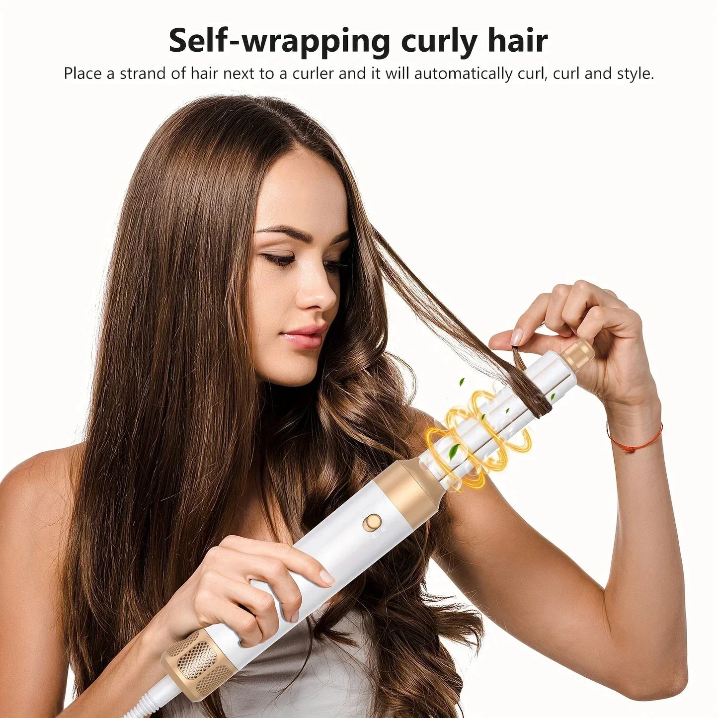 7 in 1 Hair Dryer Negative Ion Airwrap Styling Hair Curler Straightening Brush Brushless Motor Professional Hair Dryer Set