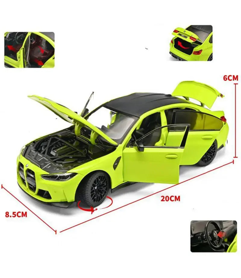 BMW M3 G80 1:24 Diecast Model Car – Alloy with Sound & Light