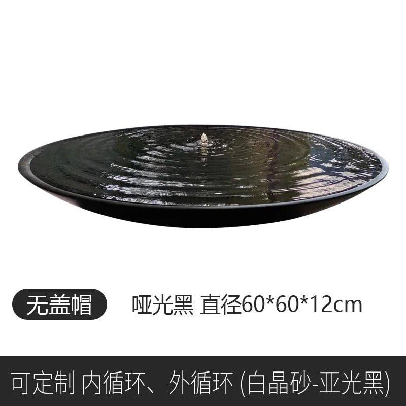 Japanese Zen Water Fountain — Courtyard & Hotel Landscape Feature - photo 29