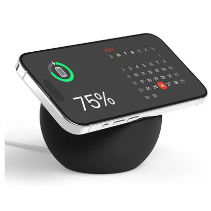 Magnetic Wireless Charging Desk Ball Shape Silicone Holder Stand For Magsafe APPLE iPhone 15 14 13 12 Pro Charger Dock Station