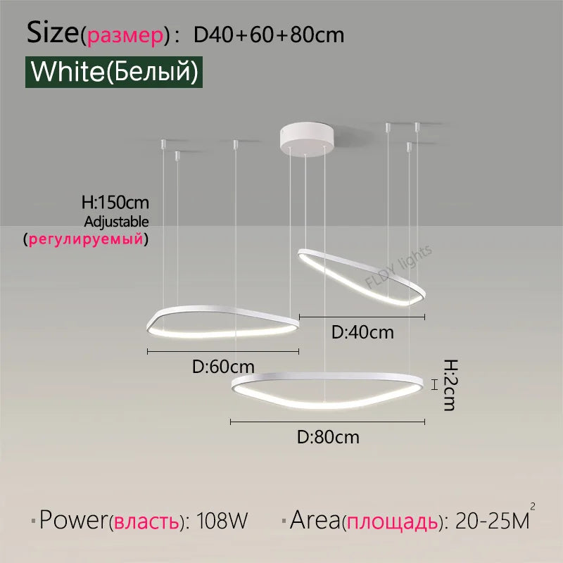 Modern Designer Chandelier – Hanging Pendant Lamp for Ceilings