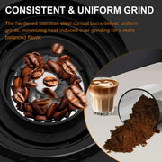 Electric Conical Burr Coffee Grinder – Touchscreen, 25 Grind Settings