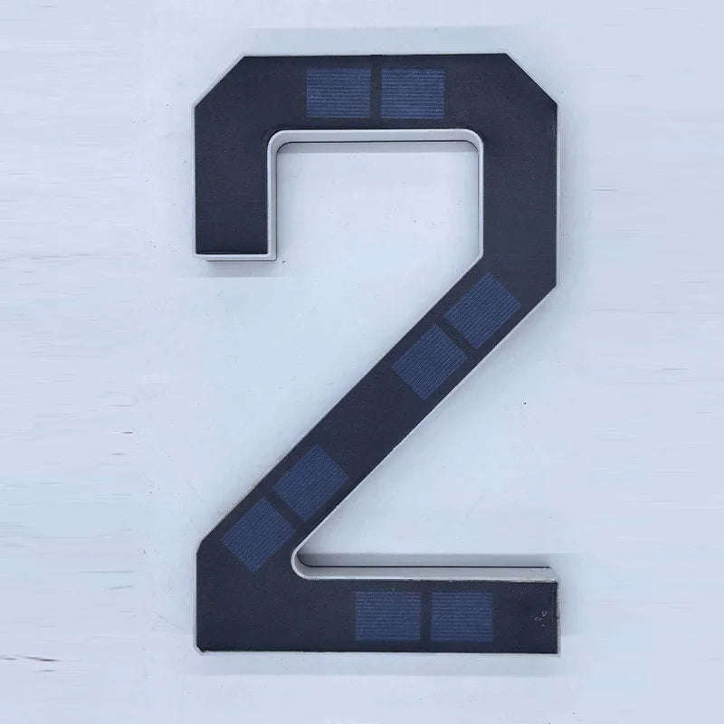 Solar LED House Number Sign – Waterproof Outdoor Address Plate Light