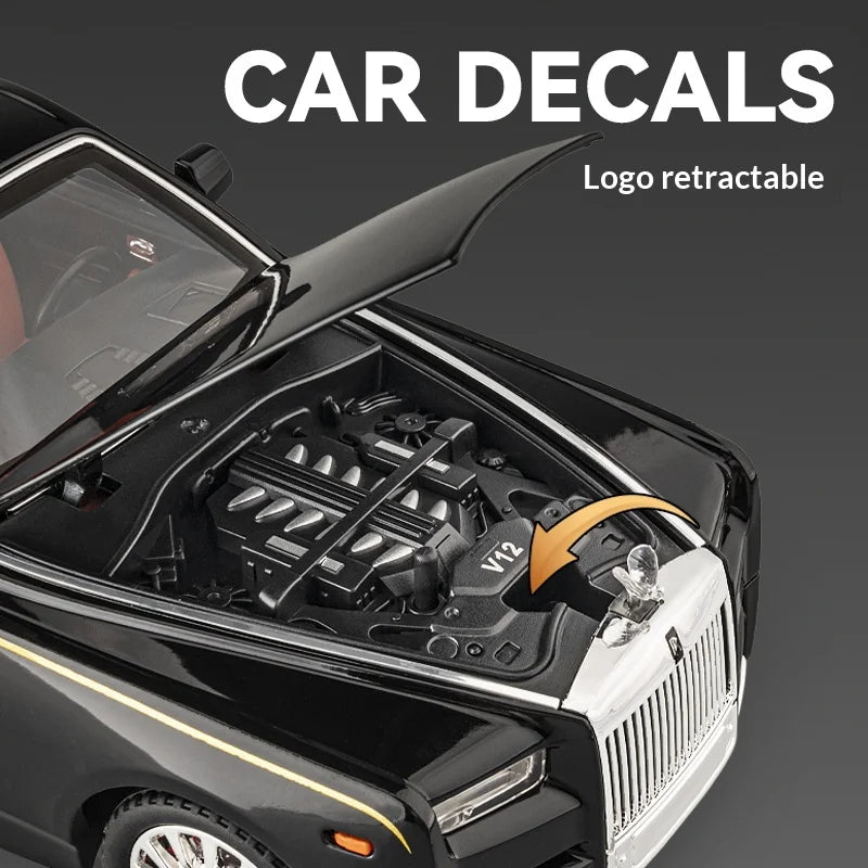 Rolls-Royce Phantom 1:18 Diecast Model – Pull-Back Car, Sound & Light