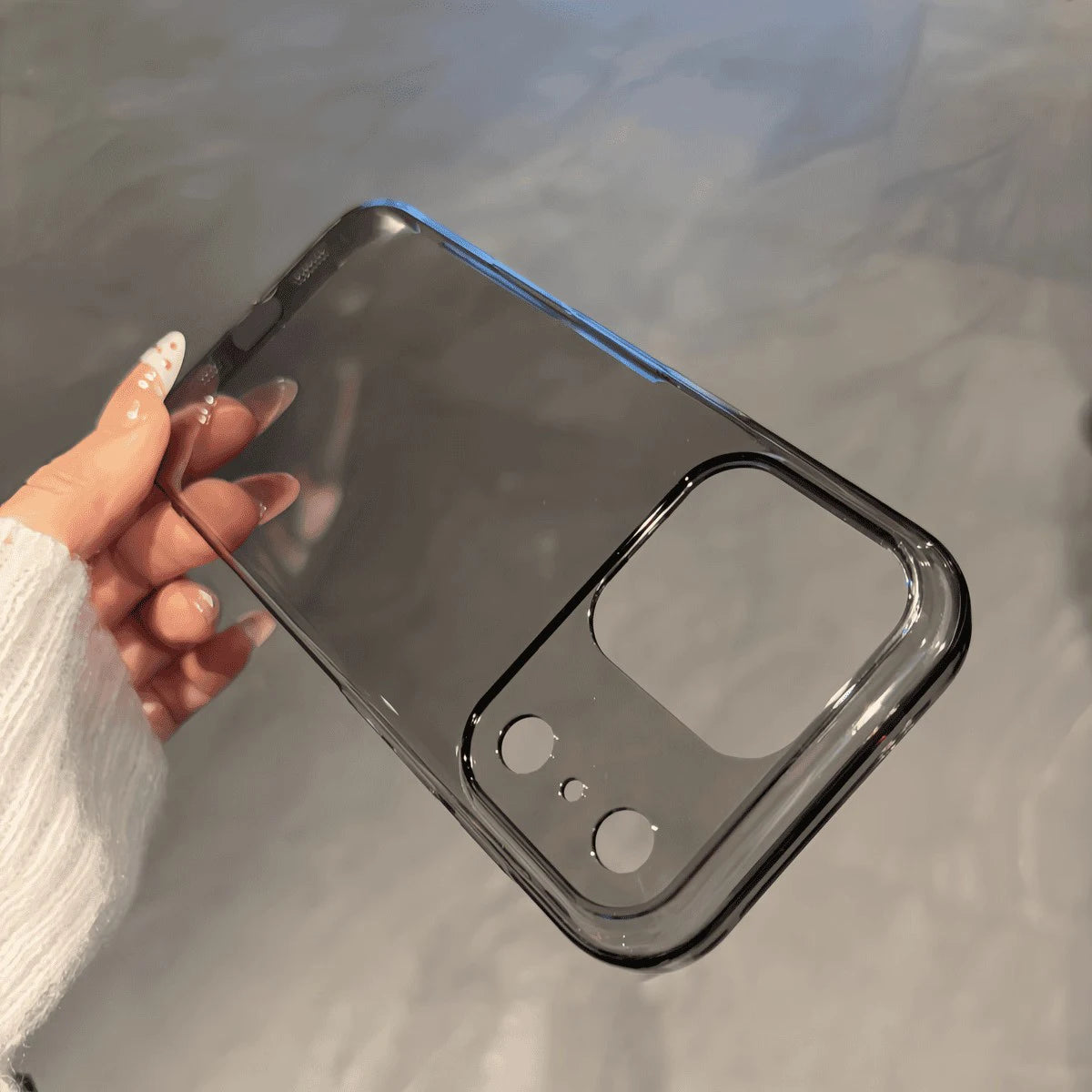 Luxury Hard Transparent Hard Plastic Case for iPhone 17 Air 16 15 14 Plus 13 12 11 Pro Max Clear Ultra Thin Slim Glossy Cover