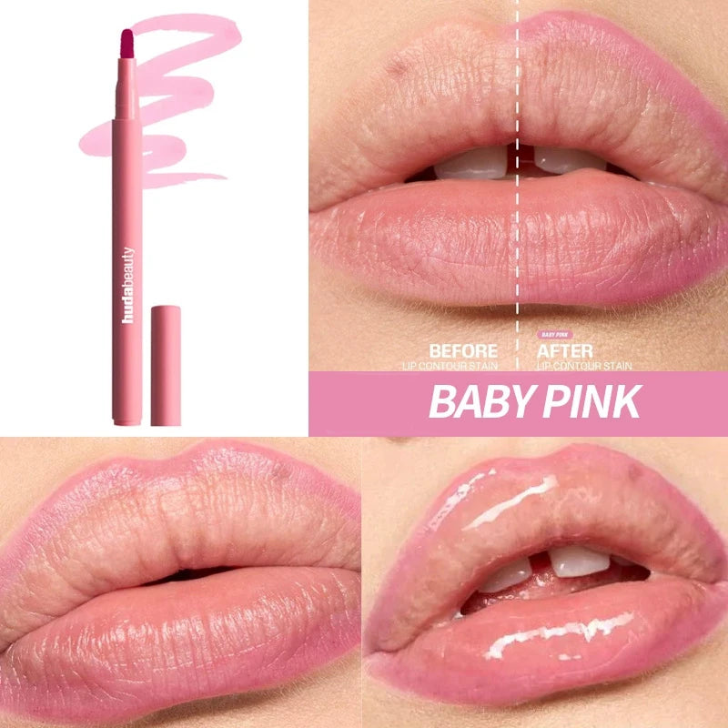Velvet Matte Lip Liner Pencil – Waterproof, Long-Lasting Nude Shades