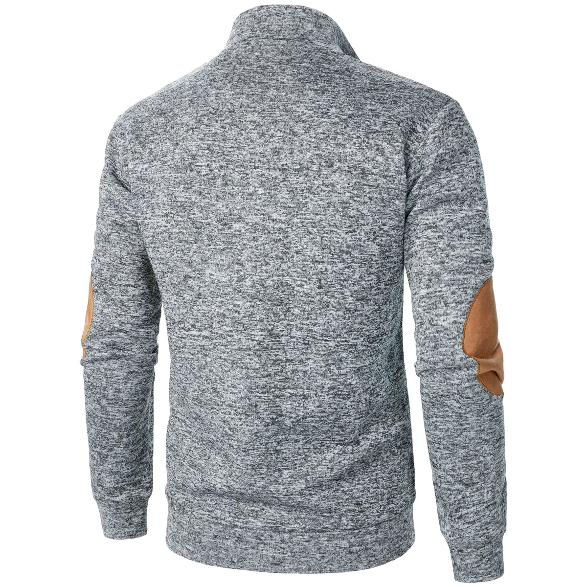 Men's Stand Collar Knitted Jumper – Long Sleeve Casual Winter Sweater