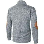 Men's Stand Collar Knitted Jumper – Long Sleeve Casual Winter Sweater