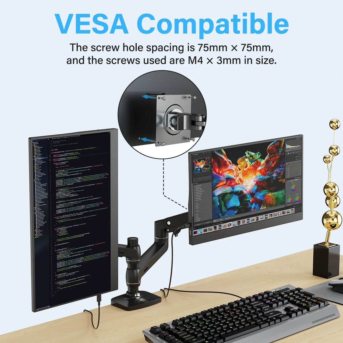 Amoudo 15.6" Portable Monitor – 1080p IPS Display, USB-C & Mini HDMI