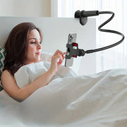Flexible Bedside Phone Holder – Long Gooseneck Arm, Adjustable Height