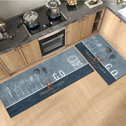 Non-Slip Velvet Kitchen Runner Mat – Absorbent Long Floor Rug