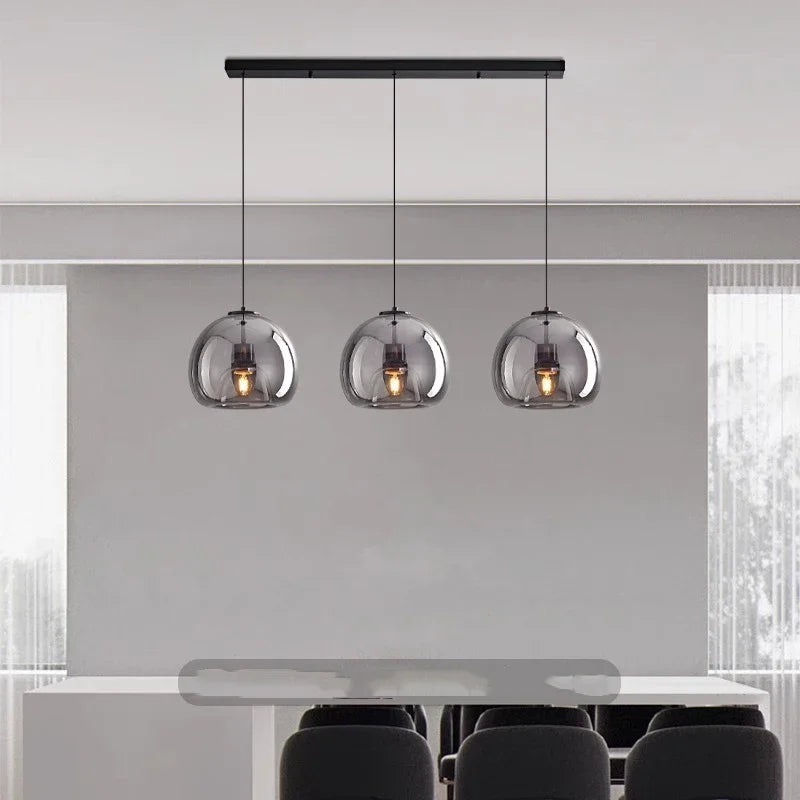 Modern Glass Pendant Light – Hanging Lamp for Living & Dining Room