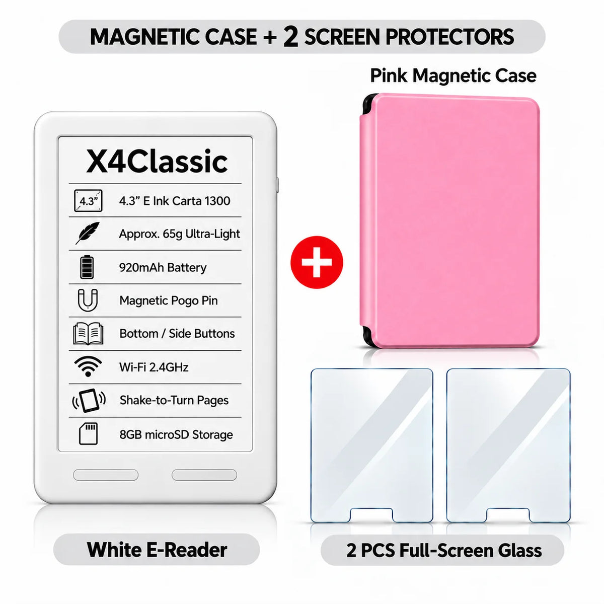 XTEINK X3 Pro E-Reader – Pocket-Size E-Ink Reader, Lightweight