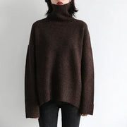 CHIC VEN Women's Loose Turtleneck Jumper – Warm Knitted Winter Sweater