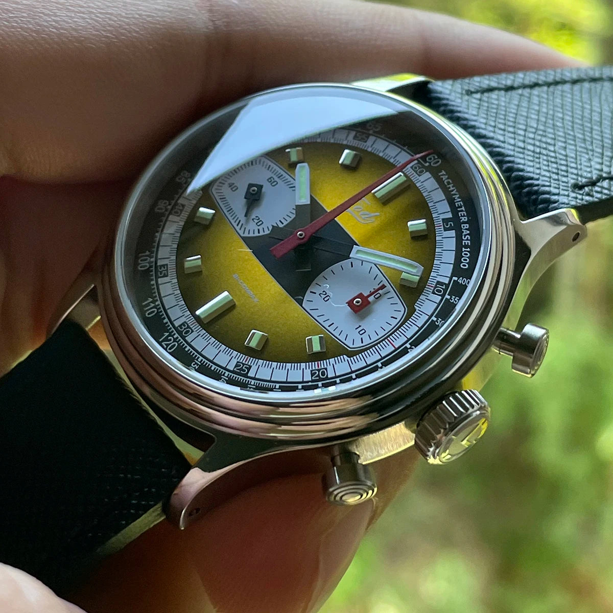 Fod Men's Retro Chronograph Mechanical Watch – ST1901, Racing Series, 38mm