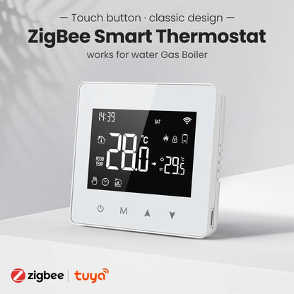 AVATTO Tuya WiFi/ZigBee Smart Thermostat,Low Power Battery Water Gas Boiler Temperature Controller For Alexa Google Home Alice