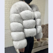 MAOMAOKONG Women's Real Fox Fur Coat – Luxury Winter Jacket