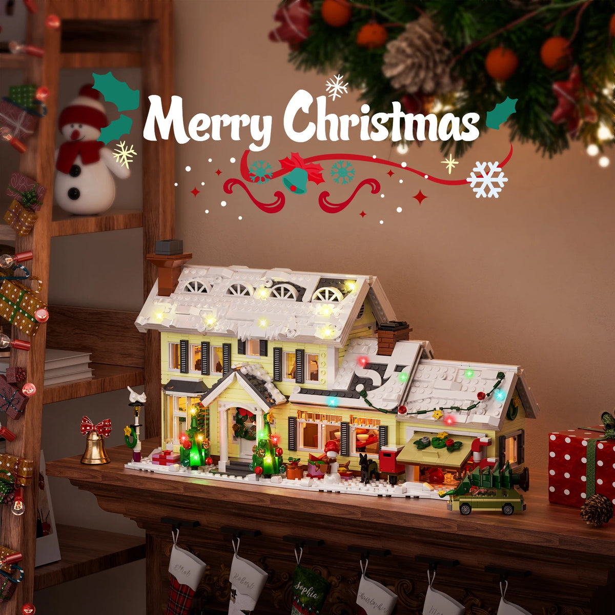 Christmas Snow Village Building Block Set – Festive Holiday Display