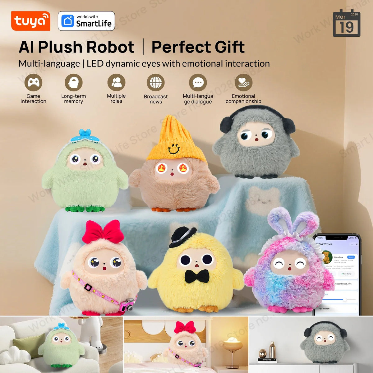Tuya Le DouDou Voice-Interactive Plush Companion