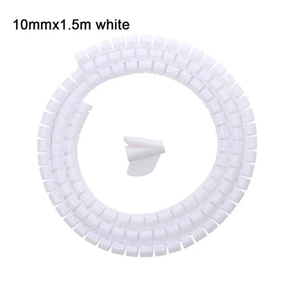 1.5/2m 10/16 mm Flexible Spiral Cable Organizer Storage Pipe Cord Protector Management Cable Winder Desk Tidy Cable Accessories
