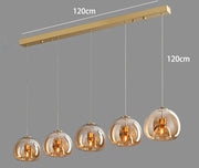 Modern Glass Pendant Light – Hanging Lamp for Living & Dining Room