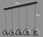 Modern Glass Pendant Light – Hanging Lamp for Living & Dining Room