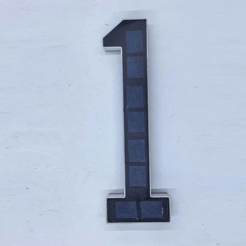 Solar LED House Number Sign – Waterproof Outdoor Address Plate Light