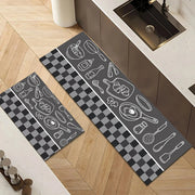 Non-Slip Velvet Kitchen Runner Mat – Absorbent Long Floor Rug