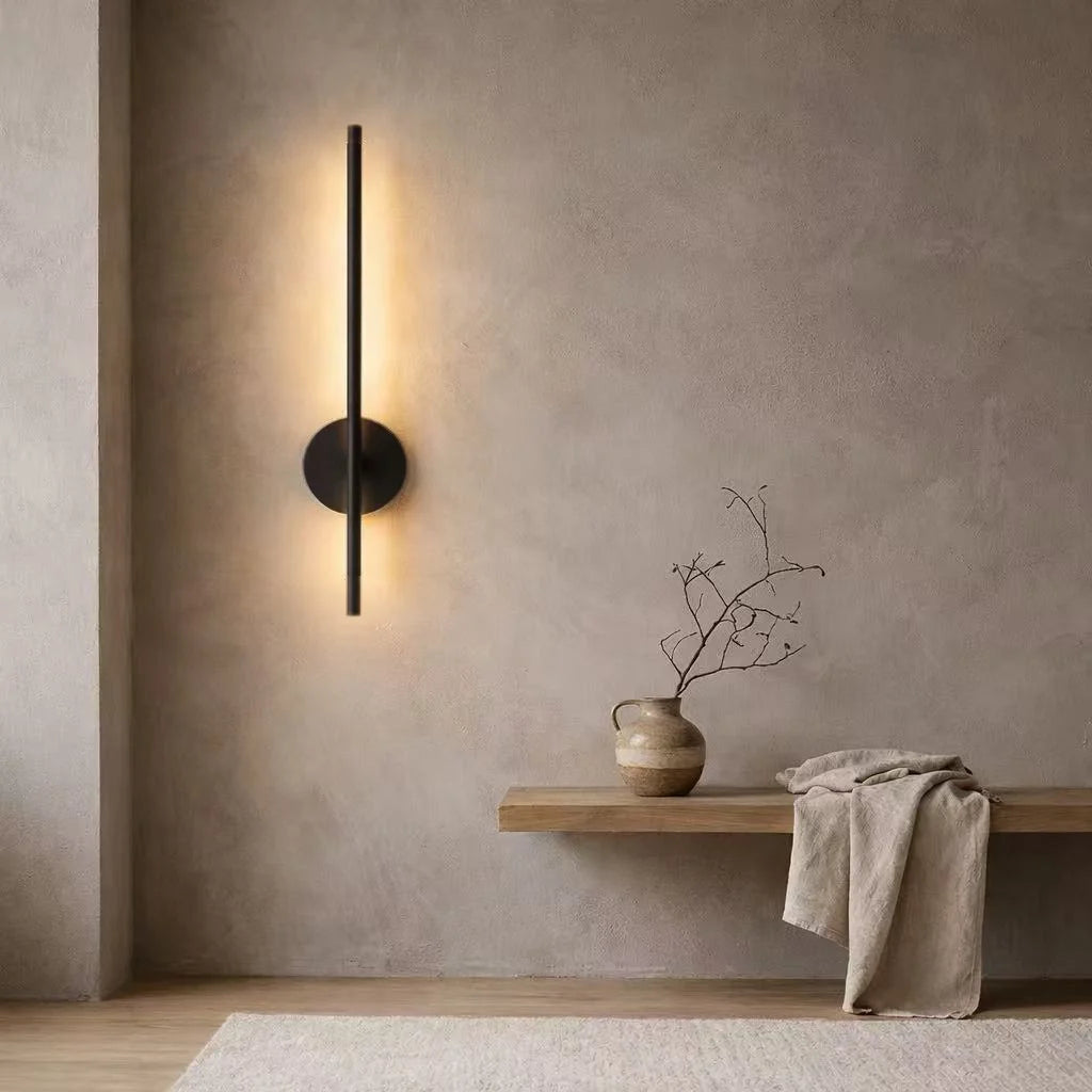 Magnetic Rechargeable LED Wall Lamp – Black & Gold, Wiring-Free
