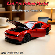 Hellcat 1:36 Diecast Model Car – Pull-Back Toy with Opening Doors