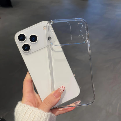 Luxury Hard Transparent Hard Plastic Case for iPhone 17 Air 16 15 14 Plus 13 12 11 Pro Max Clear Ultra Thin Slim Glossy Cover
