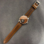 Jacques Genry Men's Tourbillon Watch – 42mm, Manual, Brown Sanded Dial