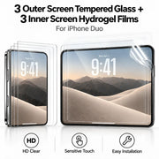 Outer Glass & Inner Film Phone Screen Protector Set