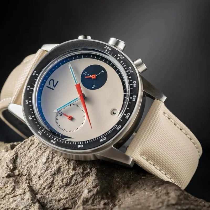 CILOA Quartz Watch with Leather Strap